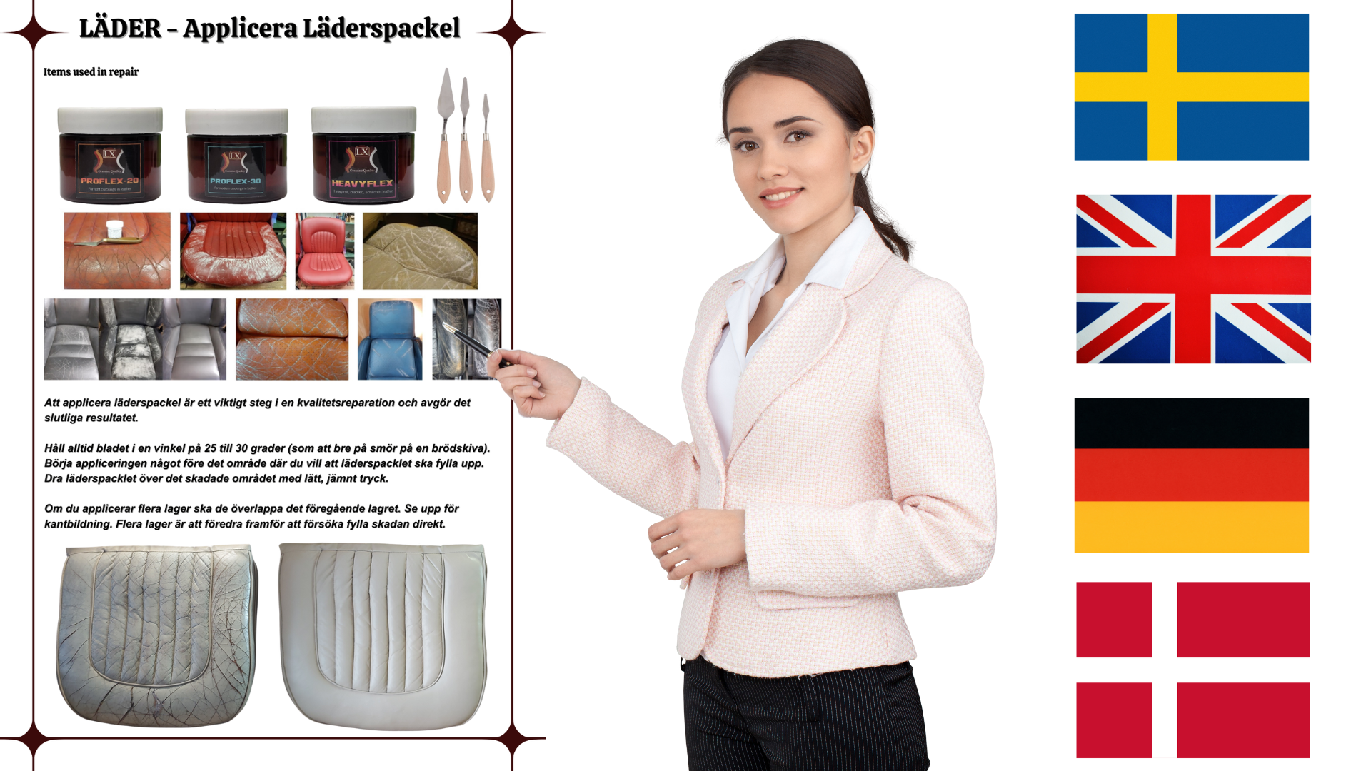 Læderfyld til revner