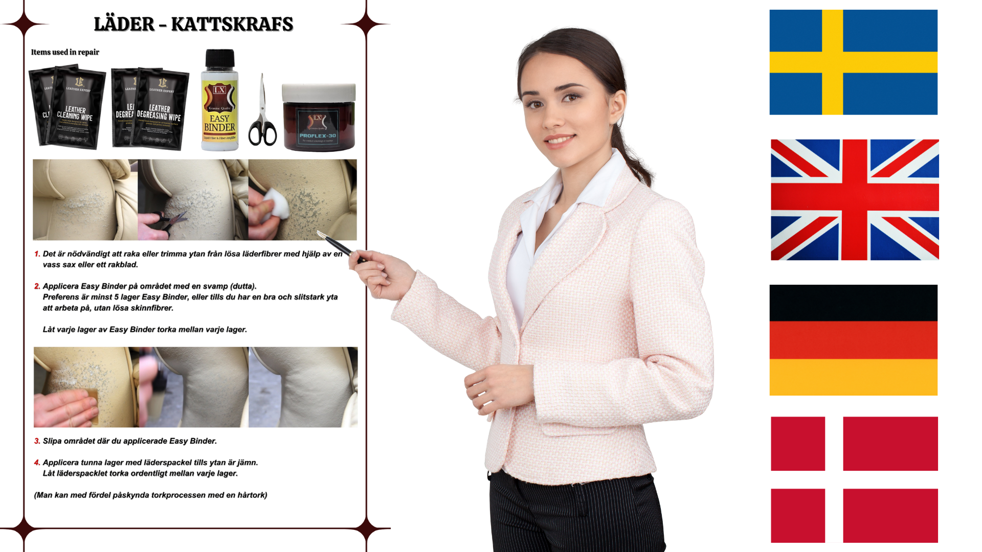 Reparationssæt til kattekradser