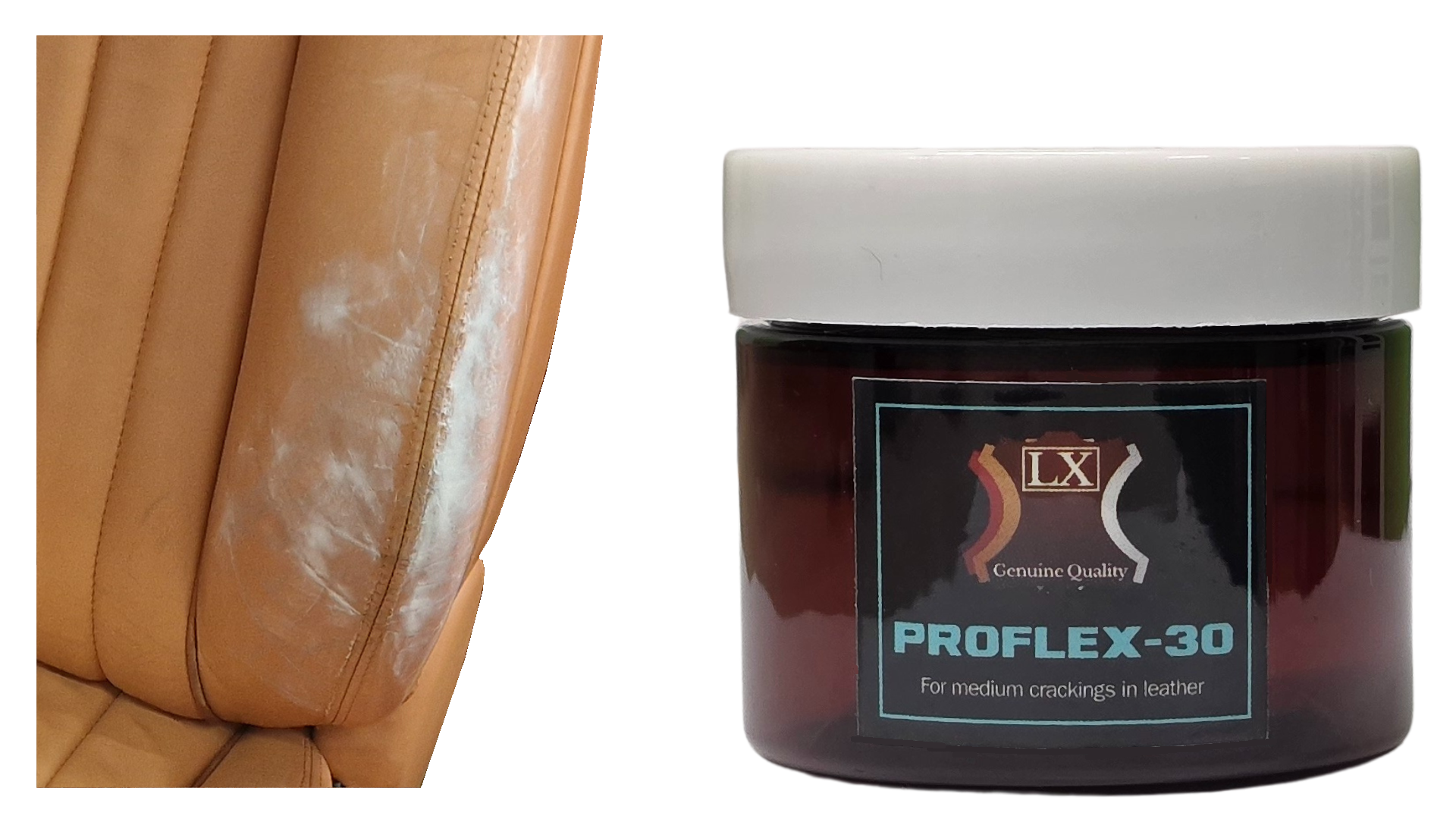 Læderspartel til mellemstore skader