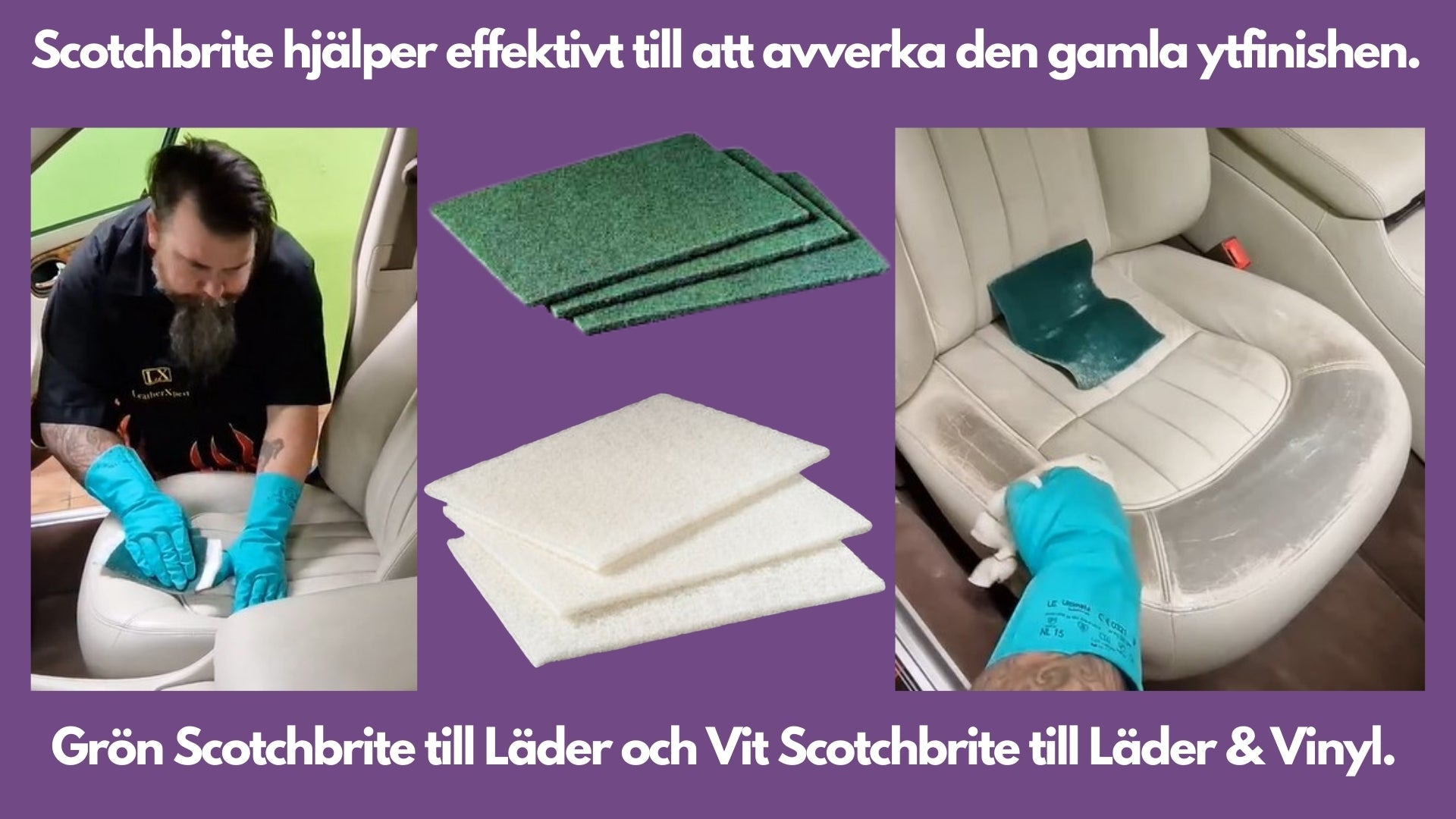 Scotch-Brite slipduk för Läder & Vinyl