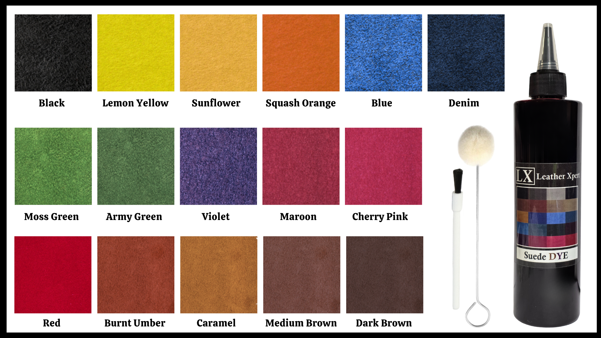 Infärgningskit för Mocka och Aniline