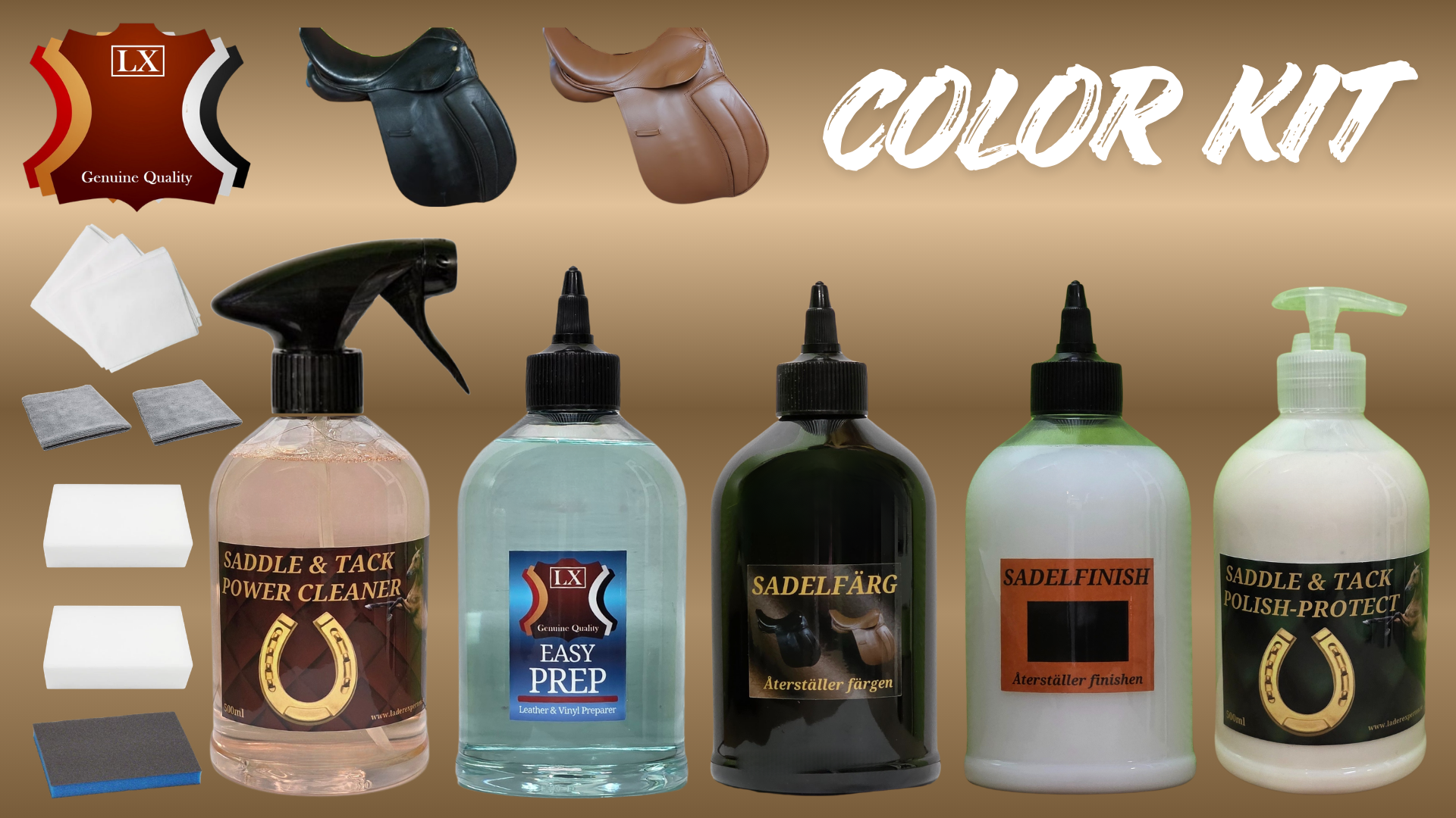 Infärgningskit för Hästsadel & Träns