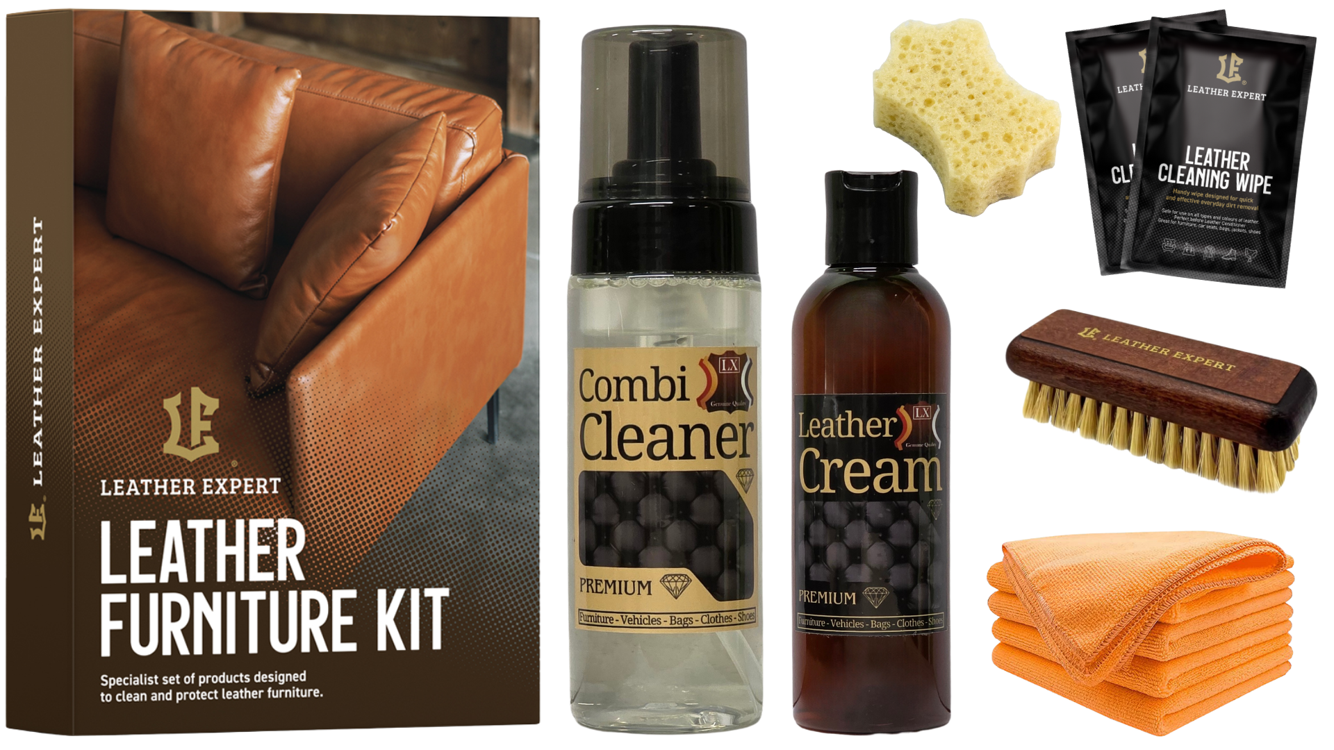 Läder & Vinylvårdskit - Skumrengöring