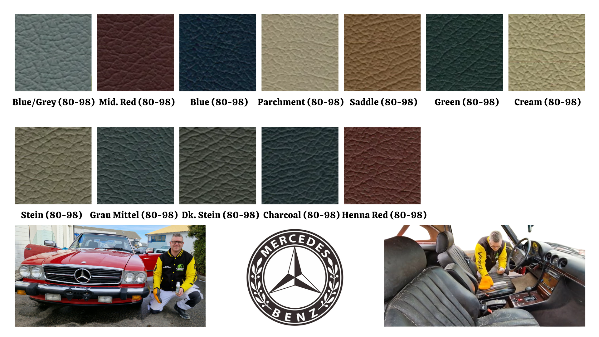 Mercedes Vintage infärgningskit