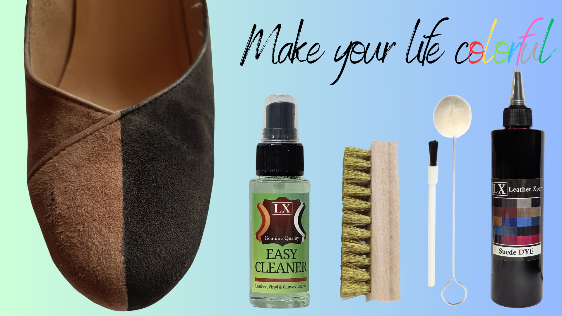 Infärgningskit för Mocka och Aniline