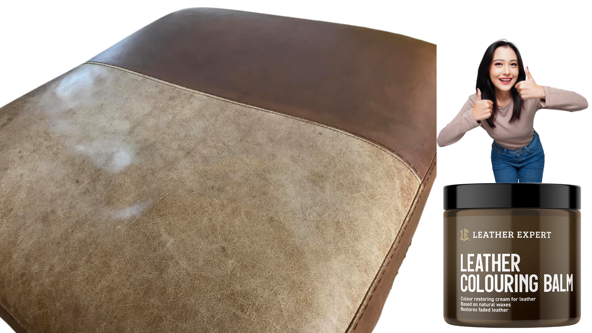 Läderbalsam med färg - 250ml